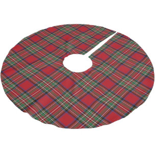 Play Classic Klan Stewart Red Tartan Julgransmatta Borstad Polyester