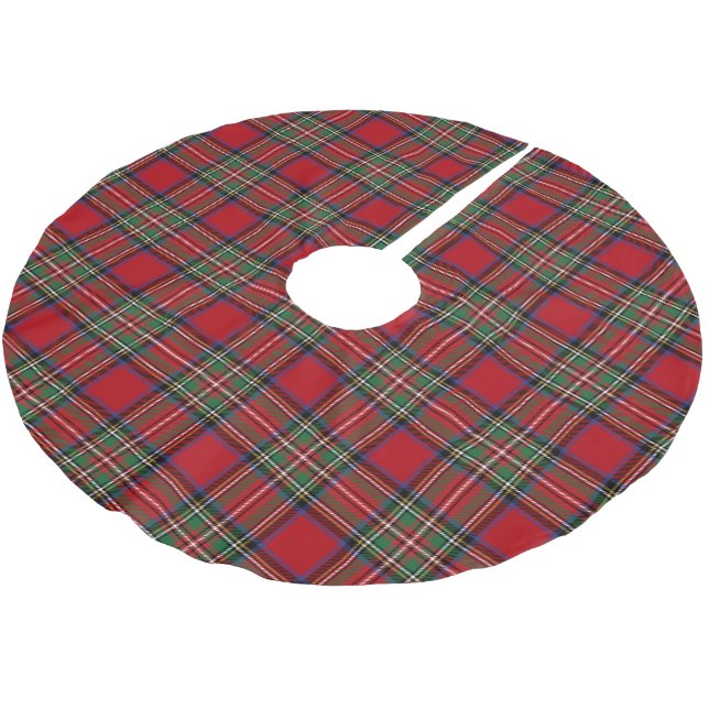 Play Classic Klan Stewart Red Tartan Julgransmatta Borstad Polyester (Vinklad)