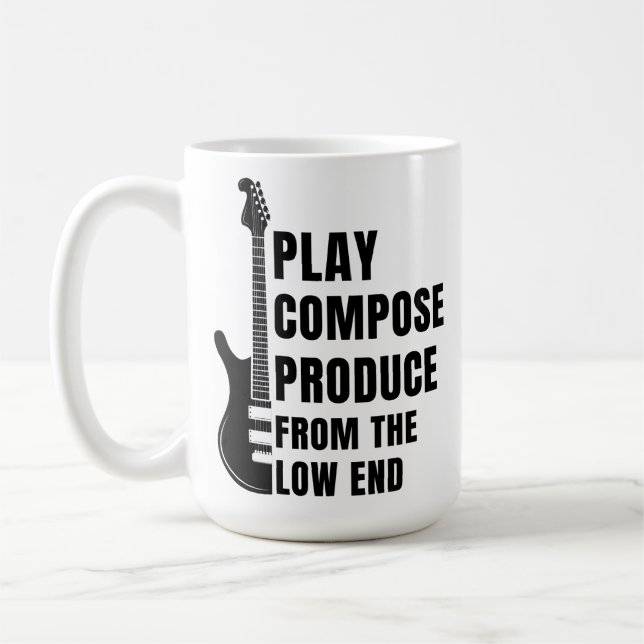 PLAY, COMPOSE, PRODUCE FROM THE LOW END KAFFEMUGG (Vänster)