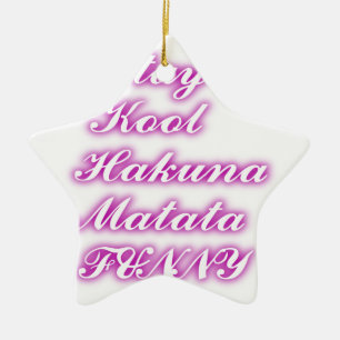 Play Coola Hakuna Matata .png Julgransprydnad Keramik