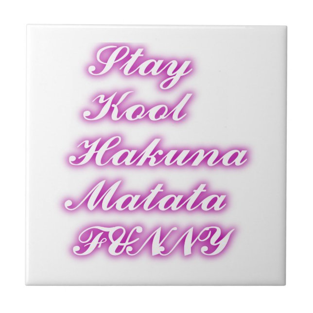 Play Coola Hakuna Matata .png Kakelplatta (Framsidan)