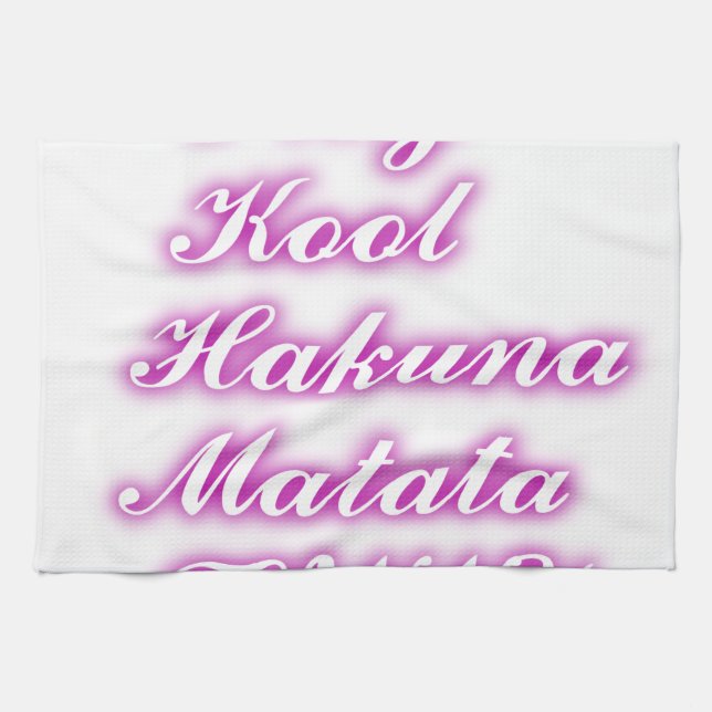 Play Coola Hakuna Matata .png Kökshandduk (Horisontell)