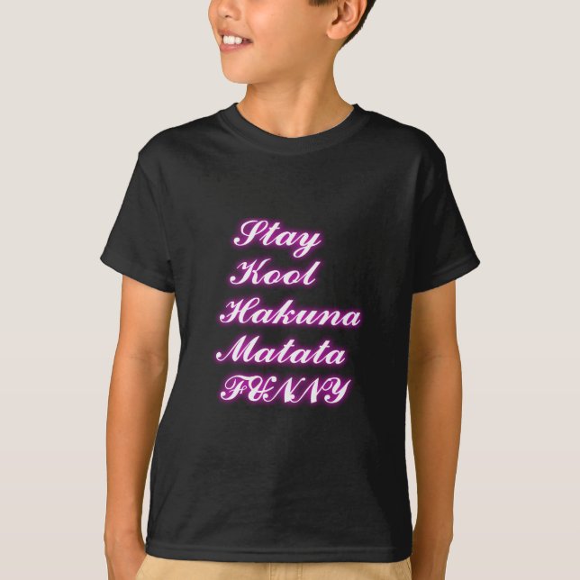 Play Coola Hakuna Matata .png T-shirt (Framsida)