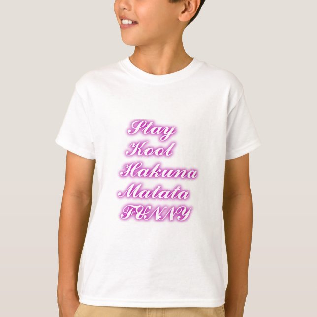 Play Coola Hakuna Matata .png T Shirt (Framsida)