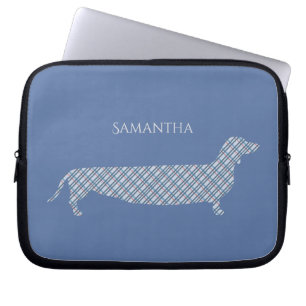 Play Dachshund på Blue Personlig Laptop Fodral