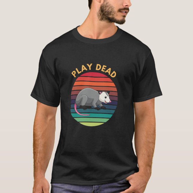 Play Dead Opossum T Shirt (Framsida)