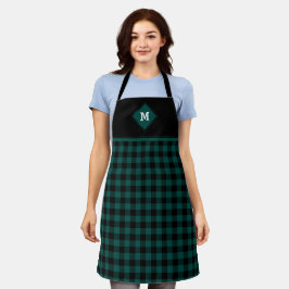 Play Diamond Initial Emerald Grönt + Black Apron