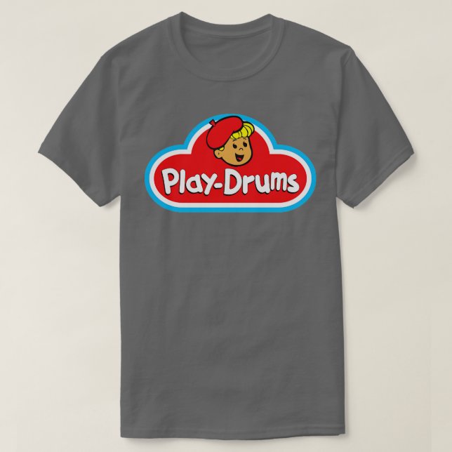 Play Drums PlayDoh stil-design T Shirt (Design framsida)