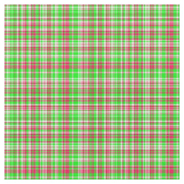 Play Fabric-Neon Grönt och Rosa 18 Tyg (Närbild)