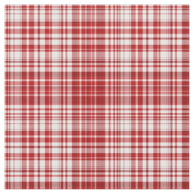 Play Fabric-Red och White 02 Tyg (Närbild)
