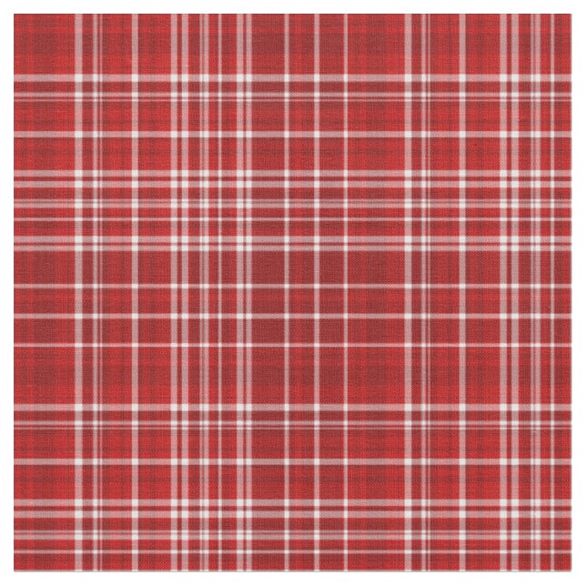 Play Fabric-Red och White 03 Tyg (Närbild)