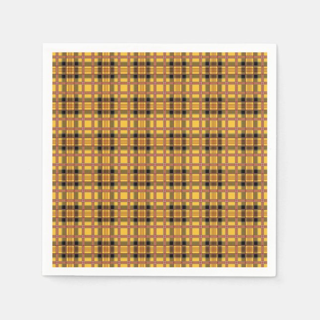 Play Fabric Struktur Brown Rand-52628 Pappersservett (Framsidan)
