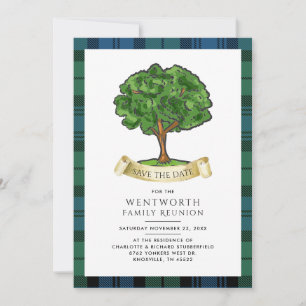 Play Family Reunion Genealogy Tartan Rustic Spara Datumet