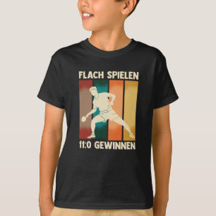 Play Flat Win 11:0 Bord Tennis Boll Ping Pong T Shirt