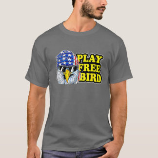 Play Free Bird Eagle American Flag Patriotic 4th O T Shirt
