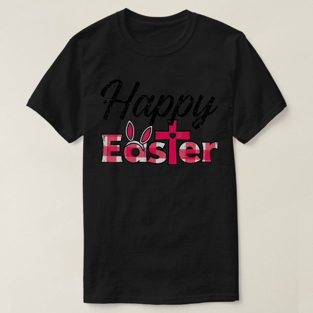 Play Glad påsk Bunny Öron Kor Cute Religiösa T Shirt (Design framsida)
