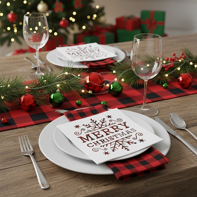 Play God jul snöflinga Pappersservett (Skapare uppladdad)