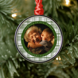 Play Grönt Memorial Photo Metall Ornament