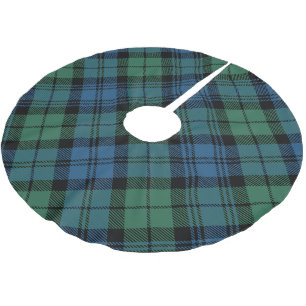 Play Grönt Rustic Helgdag Campbell Tartan Julgransmatta Borstad Polyester