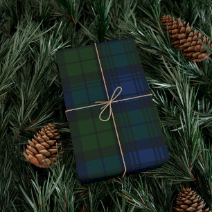 Play Grönt Rustic Klan MacKenzie Tartan Presentpapper