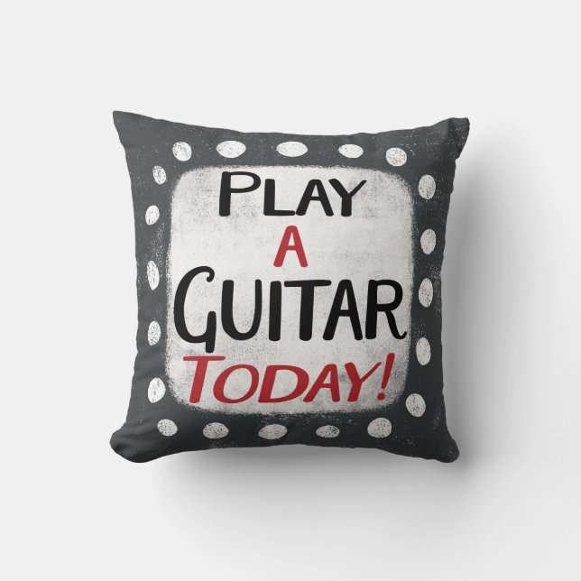 Play Guitar Today Dekorativ kudde (Framsida)