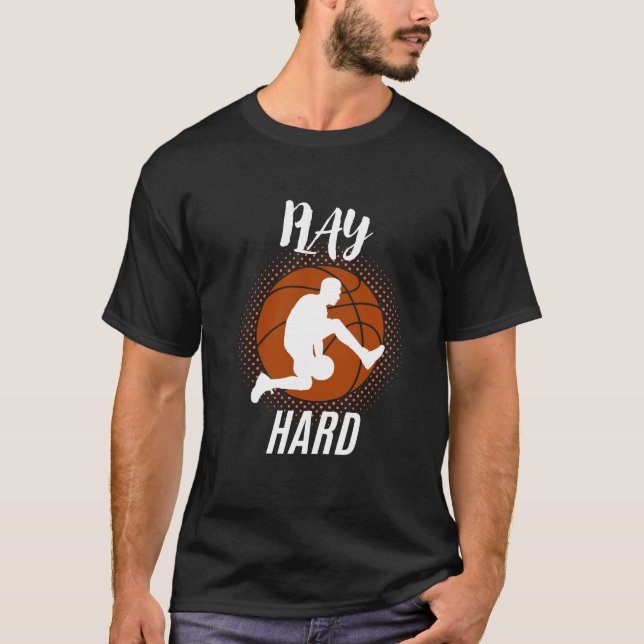 Play Hard-Perfect Birthday Gift for Football Lover T Shirt (Framsida)
