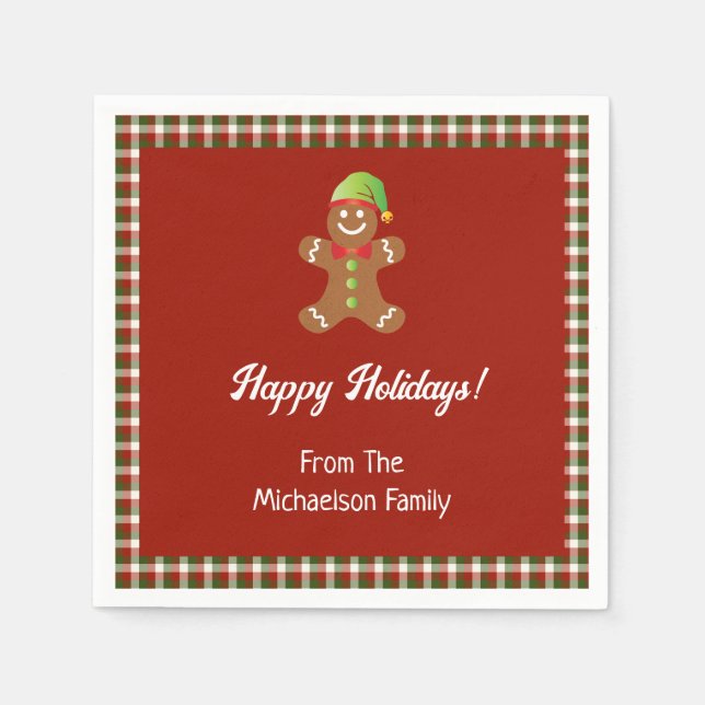 Play Helgdag Cookie Baking jul Pappersservett (Framsidan)