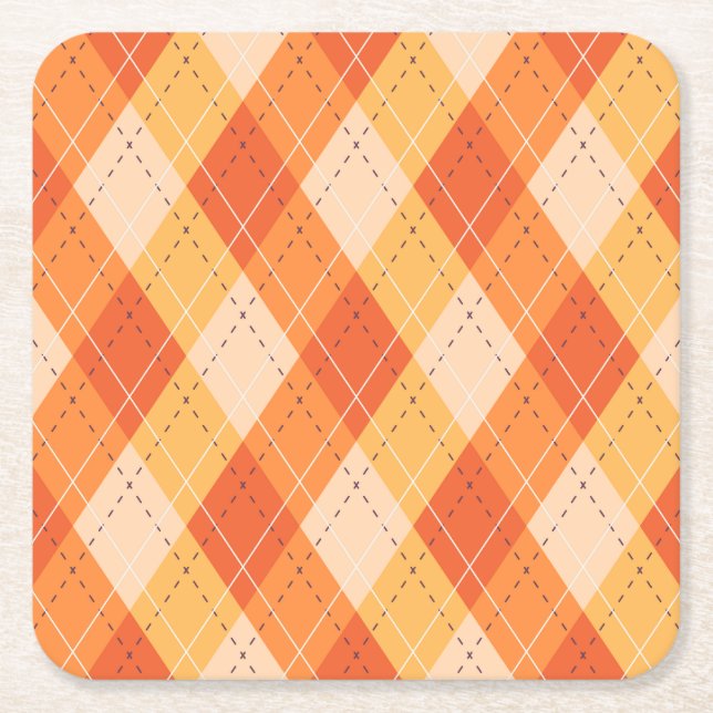 Play Helgdag Fall Autumn Thanksgiving Harvest Lea Underlägg Papper Kvadrat (Framsidan)