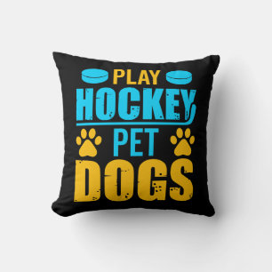 Play Hockey Pet Hundar Kudde
