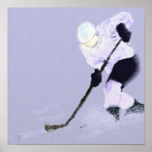 Play Ice Hockey Art Poster