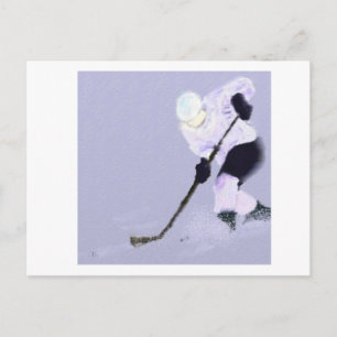 Play Ice Hockey Art Vykort