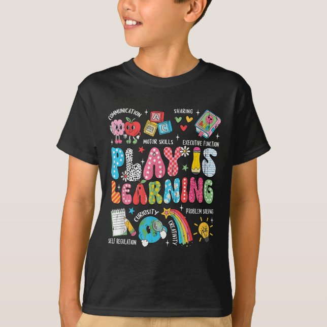 Play is Learning, Back to school, Lärarliv T Shirt (Framsida)