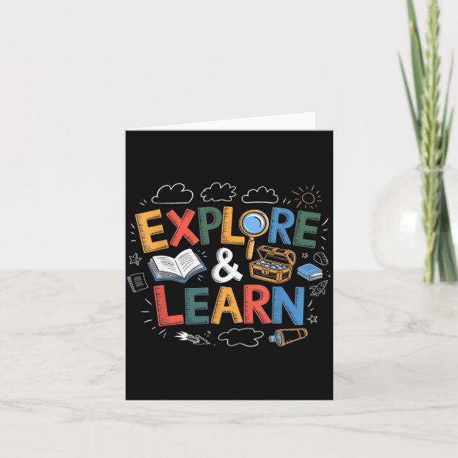 Play Is Learning Explore And Learn Preschool Teach Kort (Framsida)