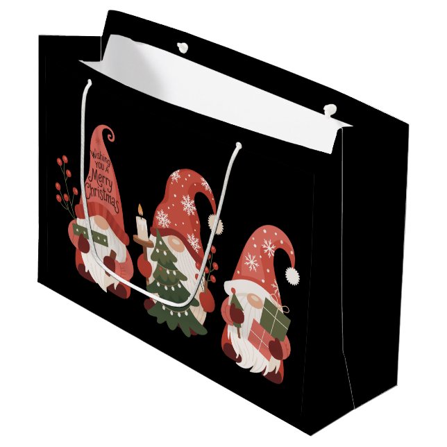 Play jul Gnomes Santa Funny God jul (Framsidan Vinklad)