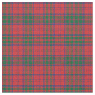 Play Klan Grant Tartan Grönt Red Blue Check Tyg