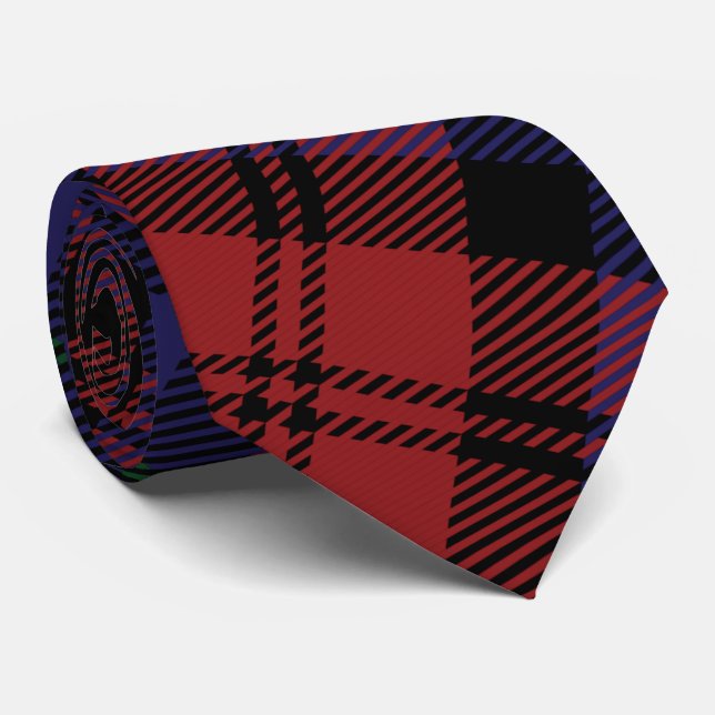 Play Klan MacLachlan Lila Red Check Tartan Slips (Rullad)
