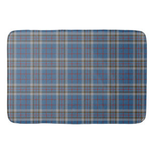 Play Klan Thompson Grått Blue Check Tartan Badrumsmatta