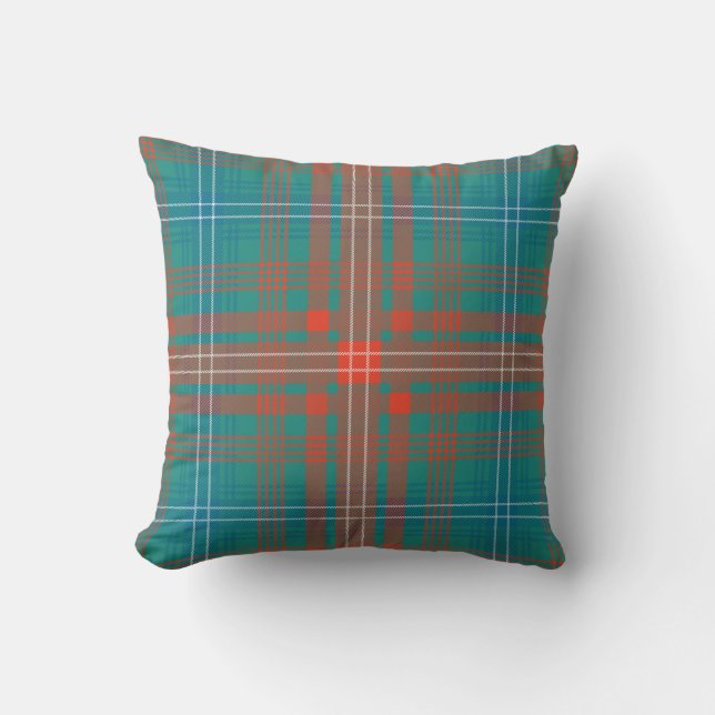 Play Klan Wilson Orange Turcos Check Tartan Kudde (Framsida)