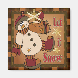 Play Låt det snöa Snögubbe Gift Magnet