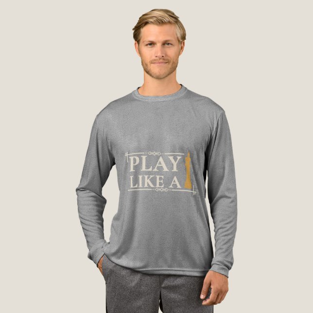 Play Like a King – Power Strategy Quote - Style B T Shirt (Hel framsida)