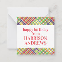 Play Madras Personlig Gift-kuvert