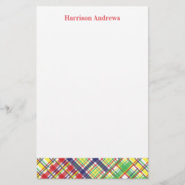 Play Madras Personlig Stationery Lakan