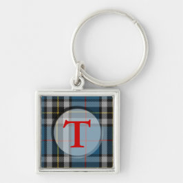 Play Monogram/Photo Ram Fyrkantig Silverfärgad Nyckelring