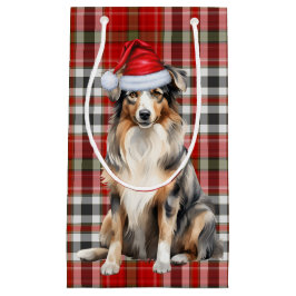 Play och en Australian shepherd-jul-Hund