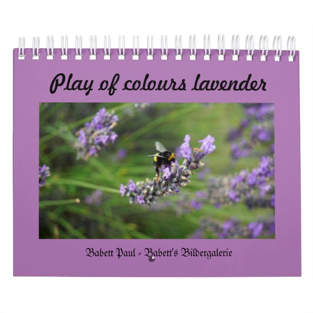 Play of colours lavender kalender (Omslag)