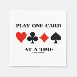Play One Card At A Time Four Card Suits Pappersservett