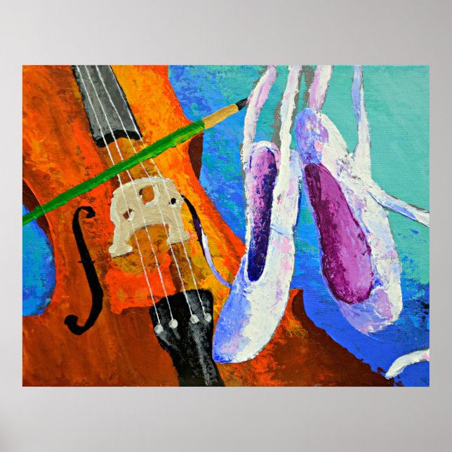 "Play Paint Pointe" Poster med panoplei (Framsidan)