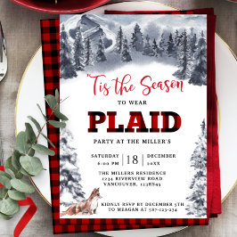 Play Party Winter Mountains och Fox Buffalo Play Inbjudningar