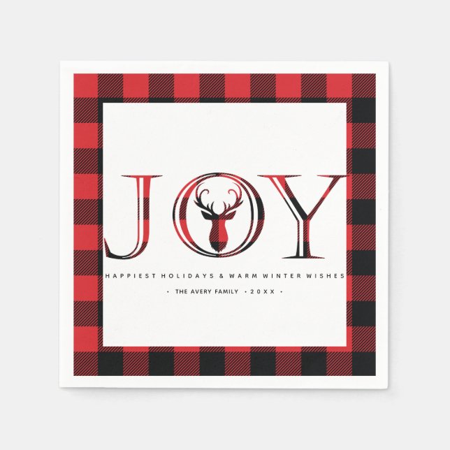 Play Personlig Jul Joy Pappersservett (Framsidan)