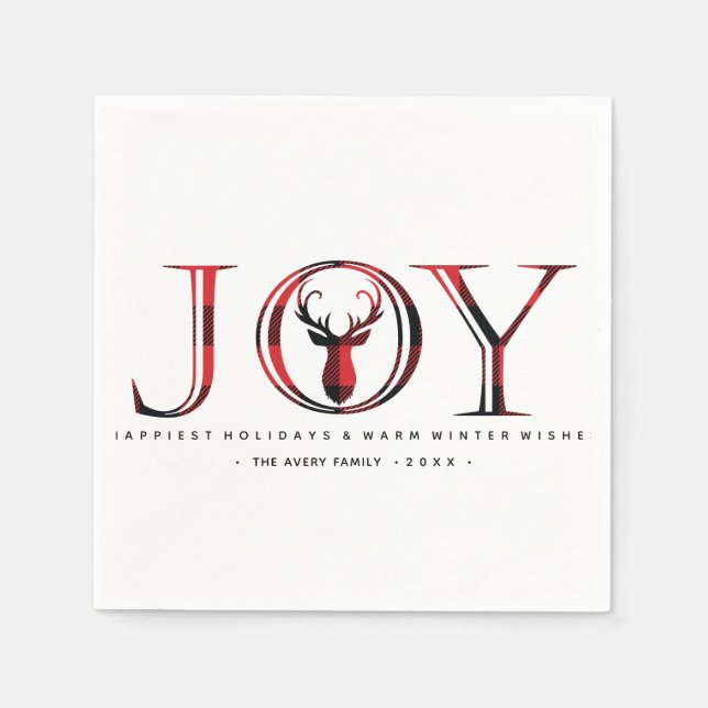 Play Personlig Jul Joy Pappersservett (Framsidan)